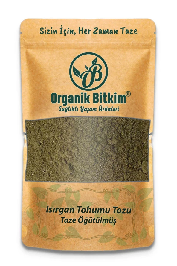 Organik Bitkim Toz Isırgan Tohumu Taze Öğütülmüş 100 gr ürün görseli 1