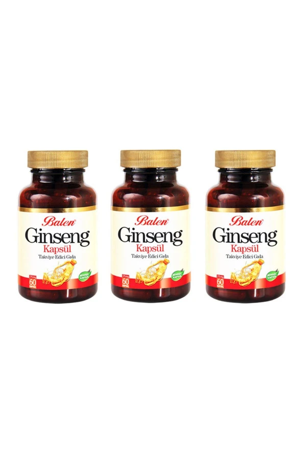 Balen Kırmızı Gınseng 375 MG 60 Kapsül 3 Adet ürün görseli 1