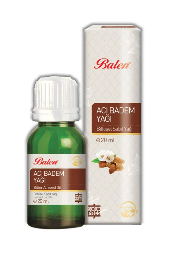 Balen Acı Badem Yağı Soğuk Pres 20 ml ürün görseli 1