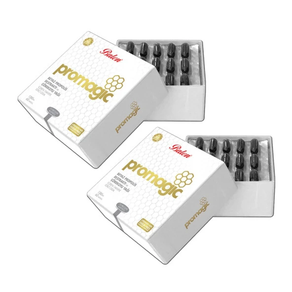 Balen Promagic Çörekotu Yağı Beyaz Propolis 60 Kapsül x 2 Adet ürün görseli 1
