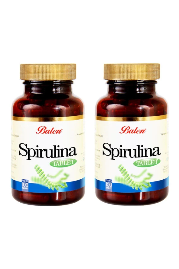 Balen Spirulina (Yosun) 740 mg 100 Tablet x 2 Adet ürün görseli 1