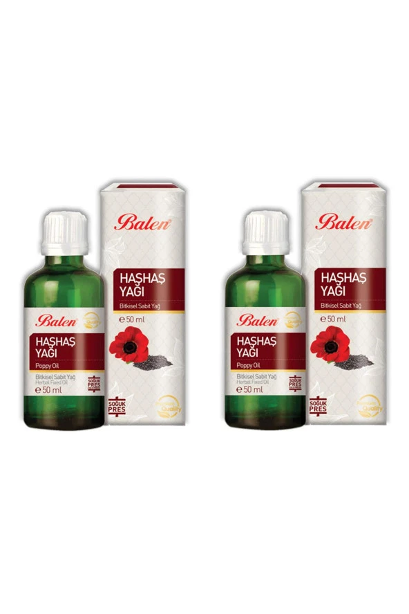 Balen Haşhaş Yağı Soğuk Pres 50 ml 2 Adet ürün görseli 1
