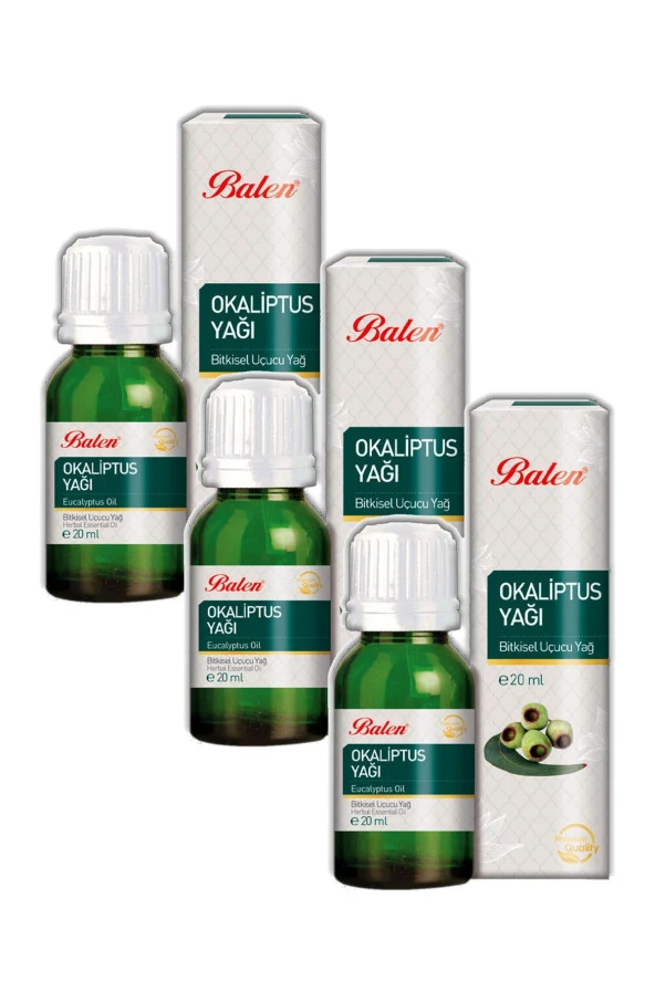 Balen Okaliptüs Yağı Distilasyon 20 ml 3 Adet ürün görseli 1
