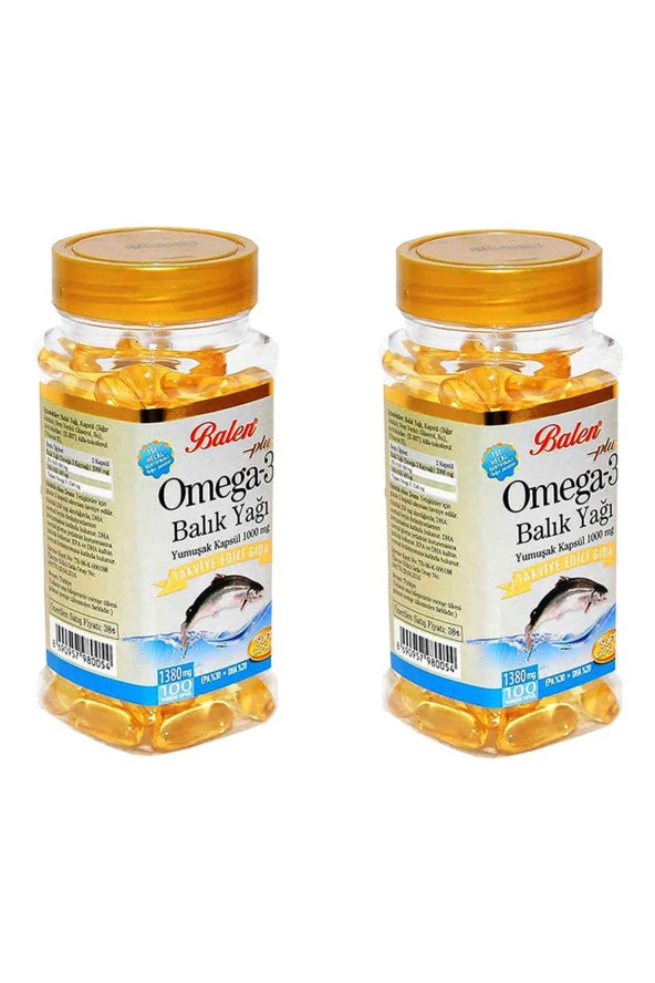 Balen Omega 3 Balık Yağı 1380 mg 100 Yumuşak Kapsül 2 Adet ürün görseli 1