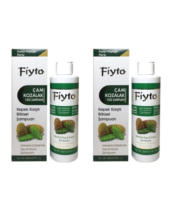 Fiyto Çam Kozalak Yağı Şampuan 200 ml x 2 Adet ürün görseli 1