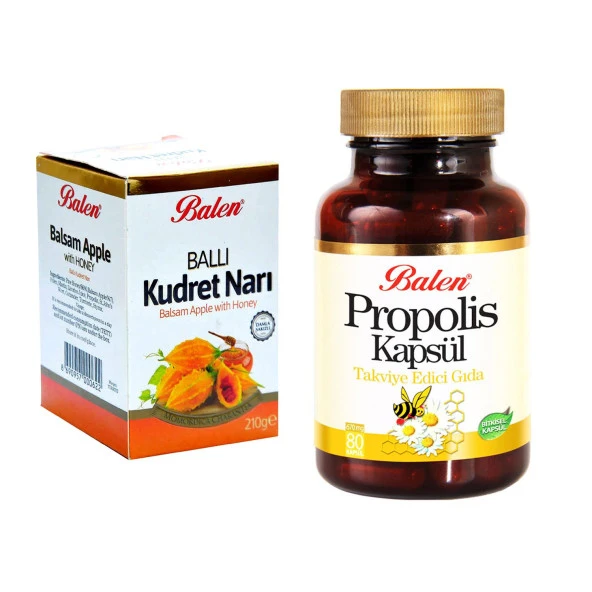 Balen Ballı Kudret Narı Macunu 210 Gr+Propolis Kapsül 80 Adet ürün görseli 1