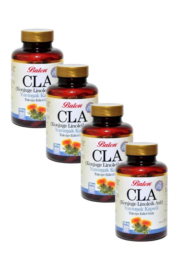 Balen CLA (Aspir Yağı) Yumuşak Kapsül 1380 mg 100 Kapsül 4 Adet ürün görseli 1