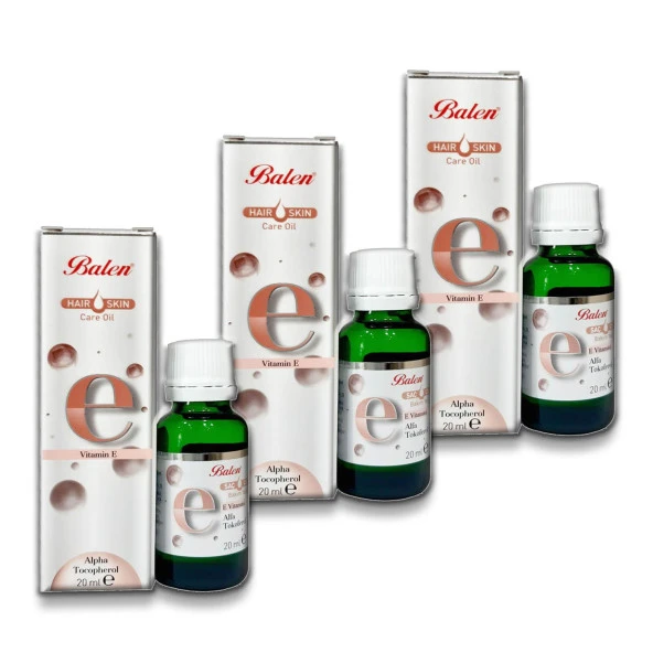 Balen E Vitamin E Alpha Tocopherol 20 ml x 3 Adet ürün görseli 1