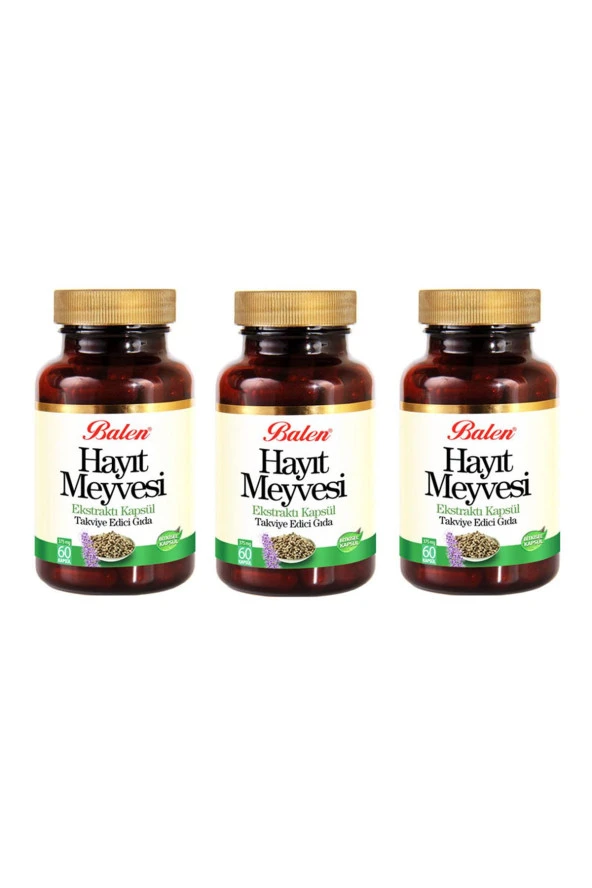Balen Hayıt Meyvesi Ekstraktı 375 mg 60 Kapsül 3 Adet ürün görseli 1