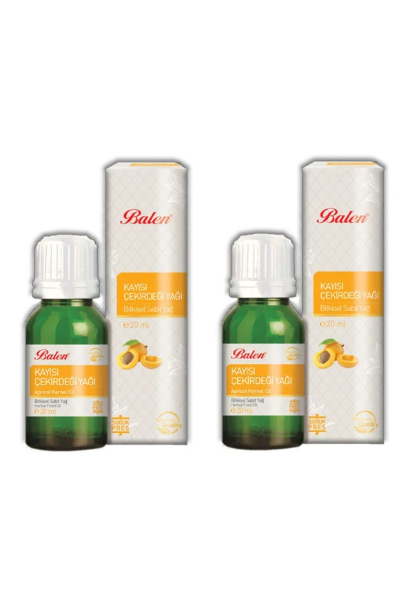 Balen Kayısı Çekirdeği Yağı Soğuk Pres 20 ml 2 Adet ürün görseli 1