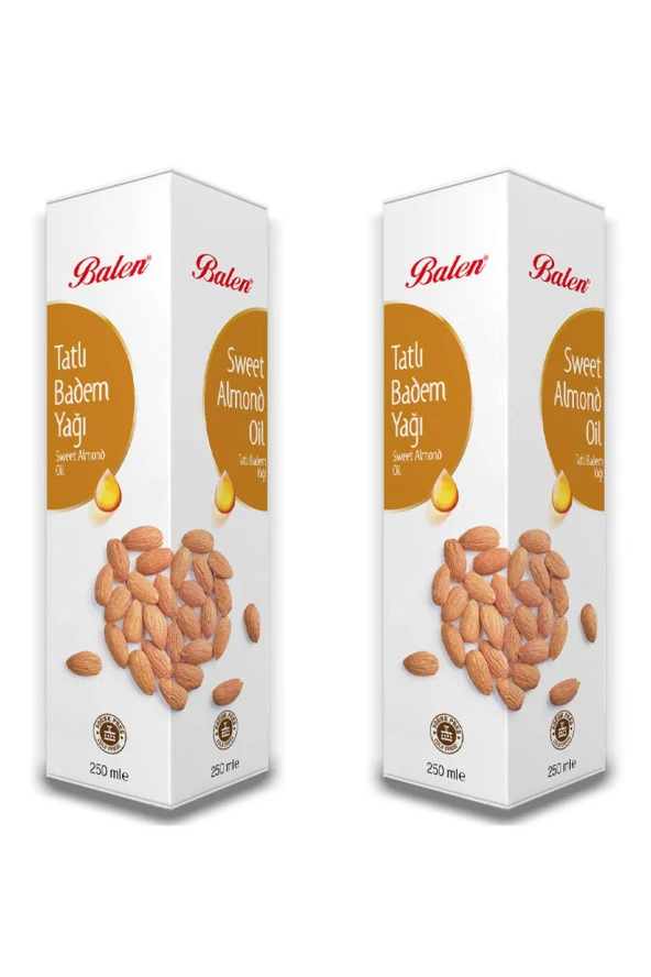 Balen Tatlı Badem Yağı Soğuk Pres 2 x 250 ml ürün görseli 1