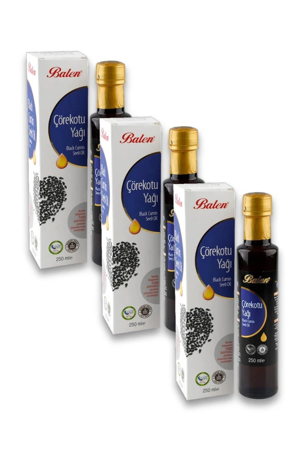 Balen Çörek Otu Yağı Soğuk Pres 3 x 250 ml ürün görseli 1