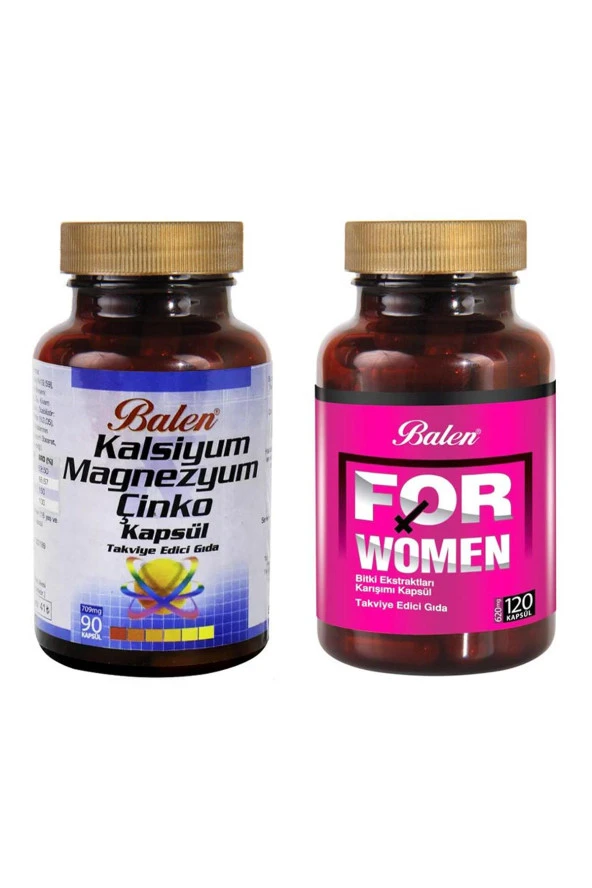 Balen For Woman(Bayan)+Balen Kalsiyum Magnezyum Çinko ürün görseli 1