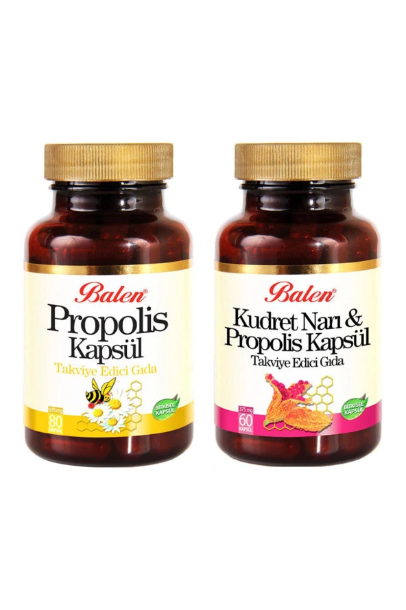 Balen Kudret Narı Propolisi 375mg 60 kap+Propolis 80 kap 670mg ürün görseli 1
