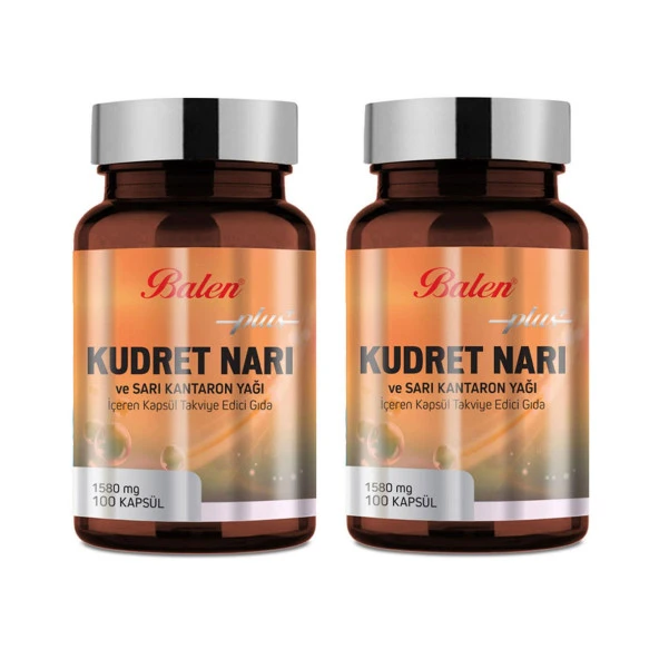 Balen Kudret Narı-Sarı Kantaron Yağı Soft Kapsül 100 Kap x 2 Adet ürün görseli 1