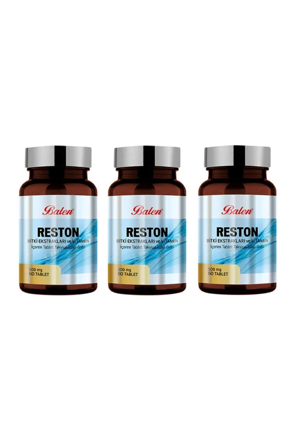 Balen Reston Bitki Ekstraktları - Vitamin 60 Tablet x 3 Adet ürün görseli 1