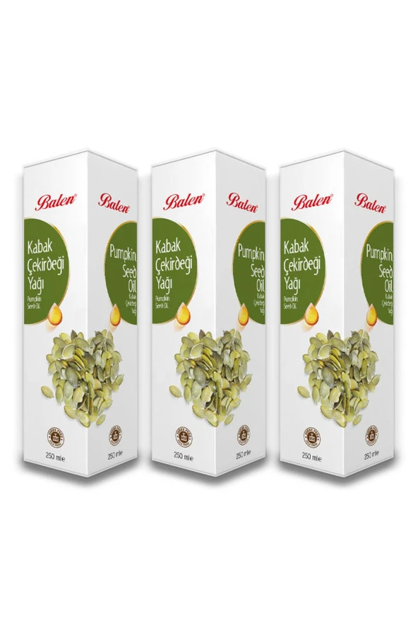Balen Kabak Çekirdeği Yağı Soğuk Pres 250 ml 3 Adet ürün görseli 1