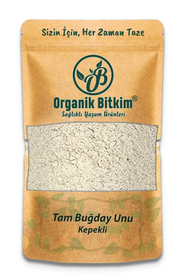 Organik Bitkim Tam Buğday Unu Kepekli 500 gr ürün görseli 1