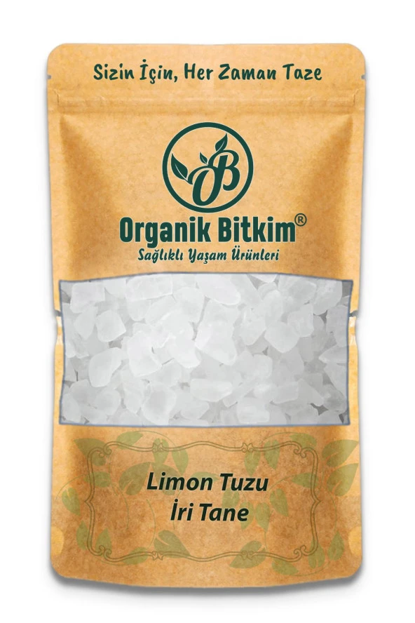 Organik Bitkim Tane Limon Tuzu 1 kg ürün görseli 1