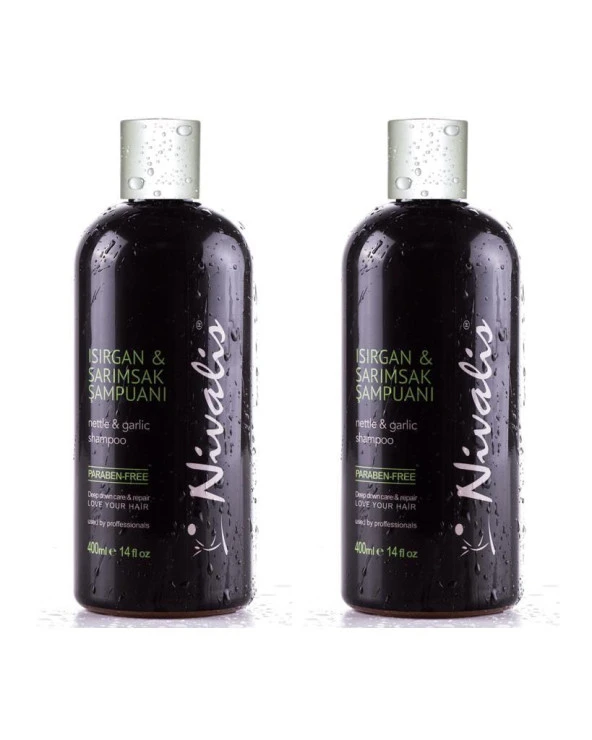 Nivalis Isırgan & Sarımsak Şampuanı - Paraben İçermez 400 ml x 2 Adet ürün görseli 1