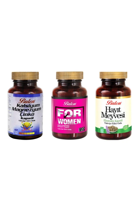 Balen For Woman(Bayan)+Hayıt Meyvesi +Kalsiyum Magnezyum Çinko ürün görseli 1