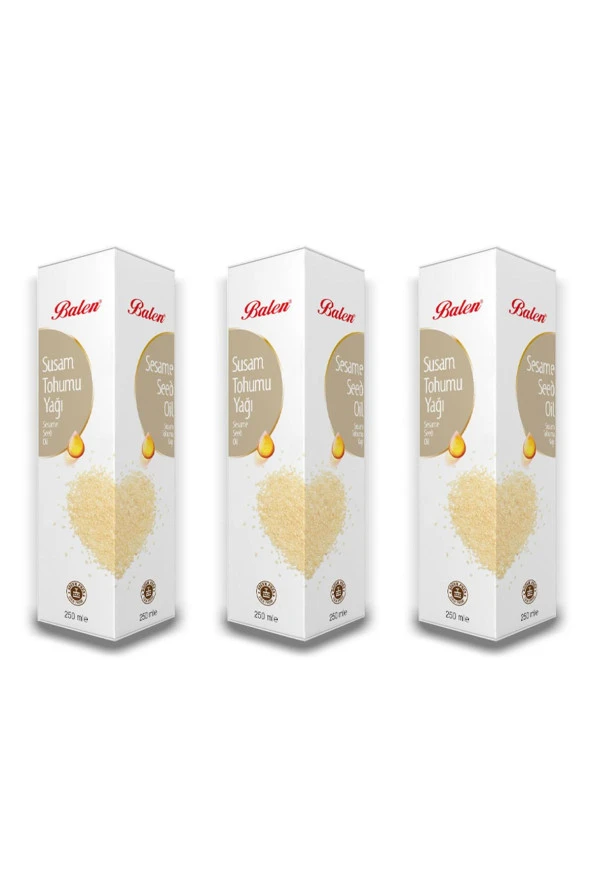 Balen Susam Tohumu Yağı Soğuk Pres 250 ml 3 Adet ürün görseli 1