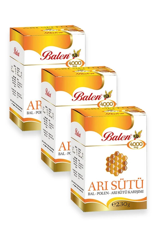 Balen Arı Sütü Bal Polen Çocuk Doz (4000 mg) 230 gr 3 Adet ürün görseli 1