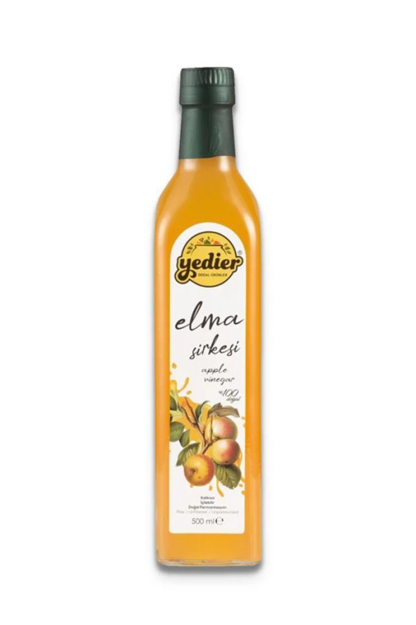 Yedier Elma Sirkesi Doğal Fermente 500 ml ürün görseli 1