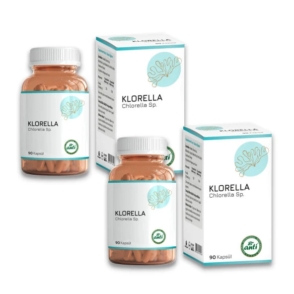 Anti Klorella-Chlorella (Yüksek Mavi Yeşil Alg Yosun) 2x90 Kapsül ürün görseli 1
