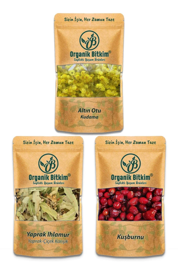 Tilya Kürü - Ihlamur(30 gr),Altınotu(20 gr),Kuşburnu(150 gr) ürün görseli 1