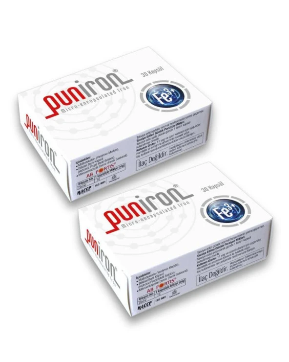 Anti Puniron® Mikroenkapsüle Demir 30 Kapsül x 2 Adet ürün görseli 1