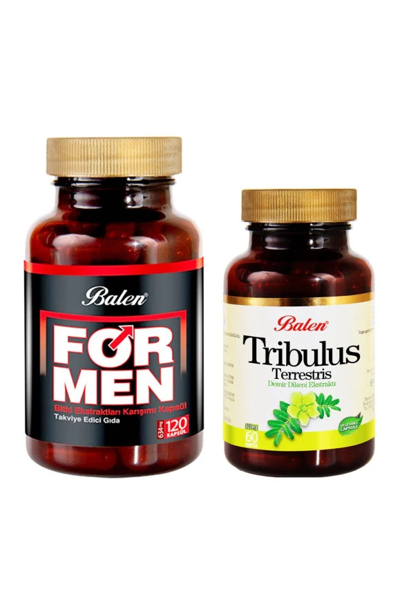 Balen ForMen 634 mg 120 Kapsül+Tribulus Terrestris 620mg 60 Kapül ürün görseli 1