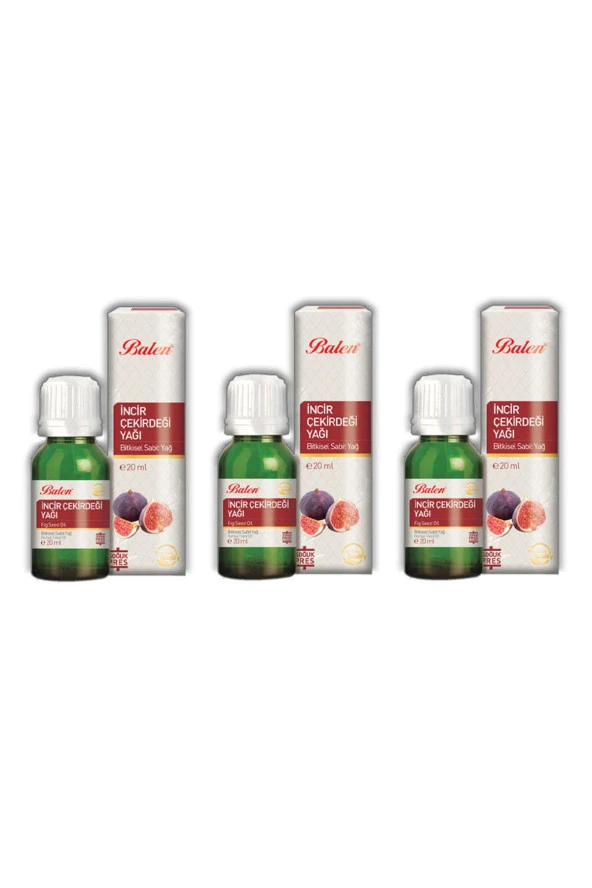 Balen İncir Çekirdeği Yağ - Soğuk Pres 20 ml x 3 Adet ürün görseli 1
