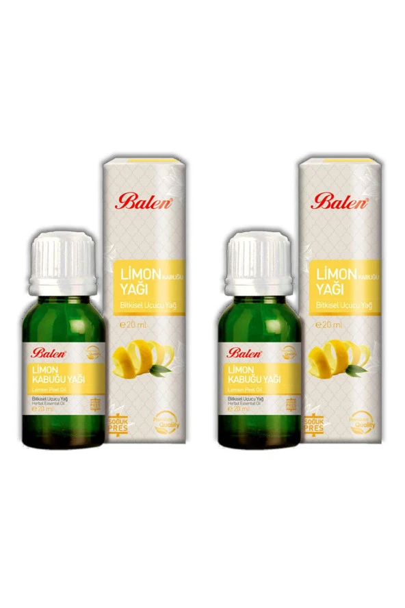 Balen Limon Kabuğu Yağı Soğuk Pres 20 ml 2 Adet ürün görseli 1