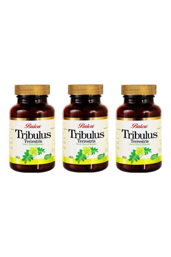 Balen Tribulus Terrestris-Demir Dikeni Ekstraktı 620 mg 60 Kapsül x 3 Adet ürün görseli 1