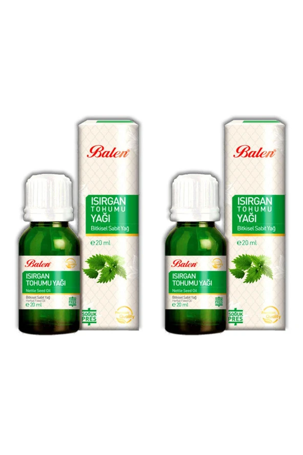 Balen Isırgan Tohumu Yağı Soğuk Pres 20 ml 2 Adet ürün görseli 1
