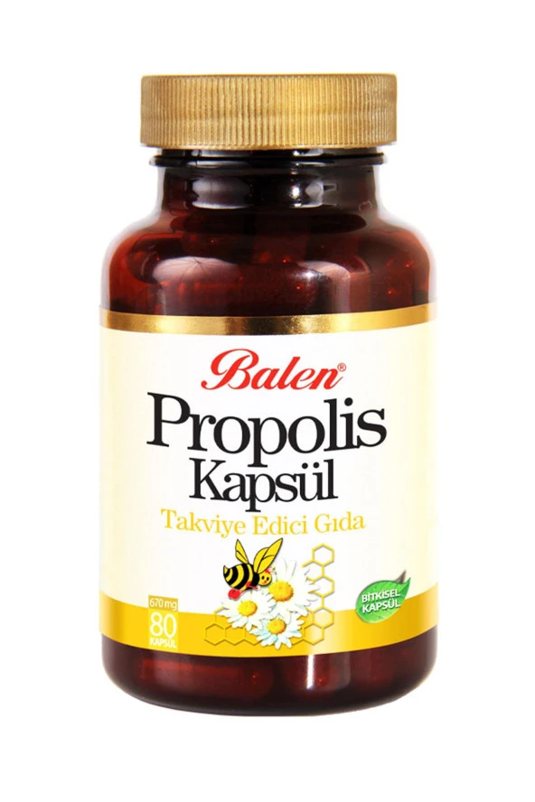 Balen Propolis 670 mg 80 Kapsül 3 Adet ürün görseli 1