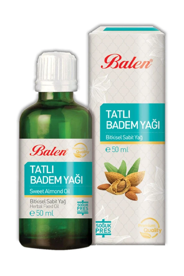 Balen Tatlı Badem Yağı Soğuk Pres 50 ml ürün görseli 1