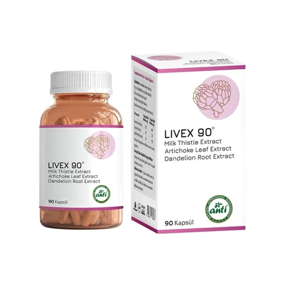 Anti Livex 90 Enginar-Deve Dikeni-Kara Hindiba 90 Kapsül ürün görseli 1