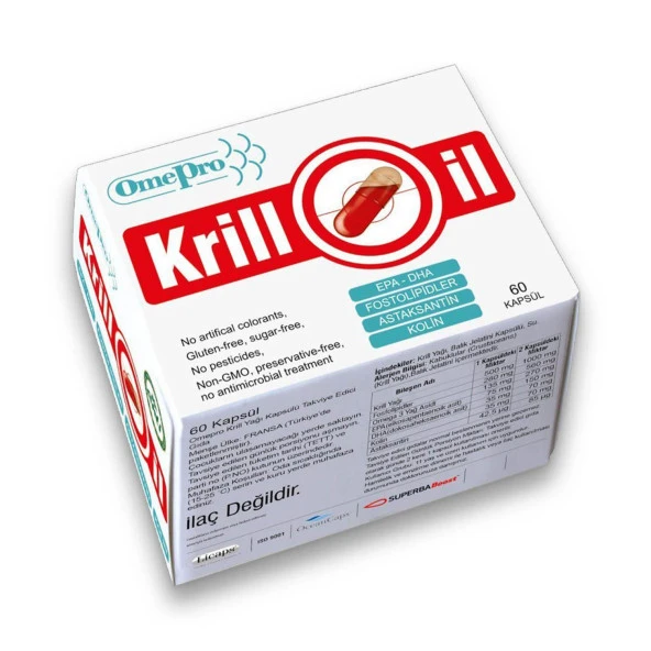Anti Krill Yağı Krill Oil Omepro® Krill Yağı 60 Kapsül ürün görseli 1