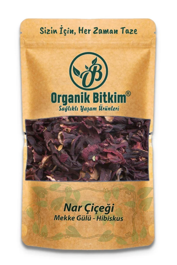Organik Bitkim Nar Çiçeği (Mekke-Medine Gülü) Hibiskus 250 gr ürün görseli 1