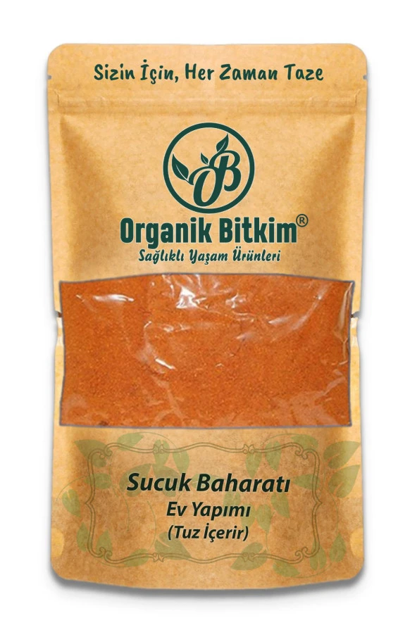 Organik Bitkim Sucuk Baharatı - Ev Yapımı (Tuzlu) 100 gr ürün görseli 1