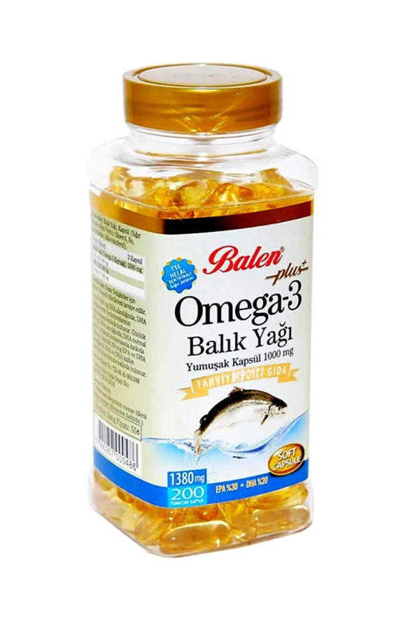 Balen Omega 3 Balık Yağı 1380 mg 200 Adet ürün görseli 1