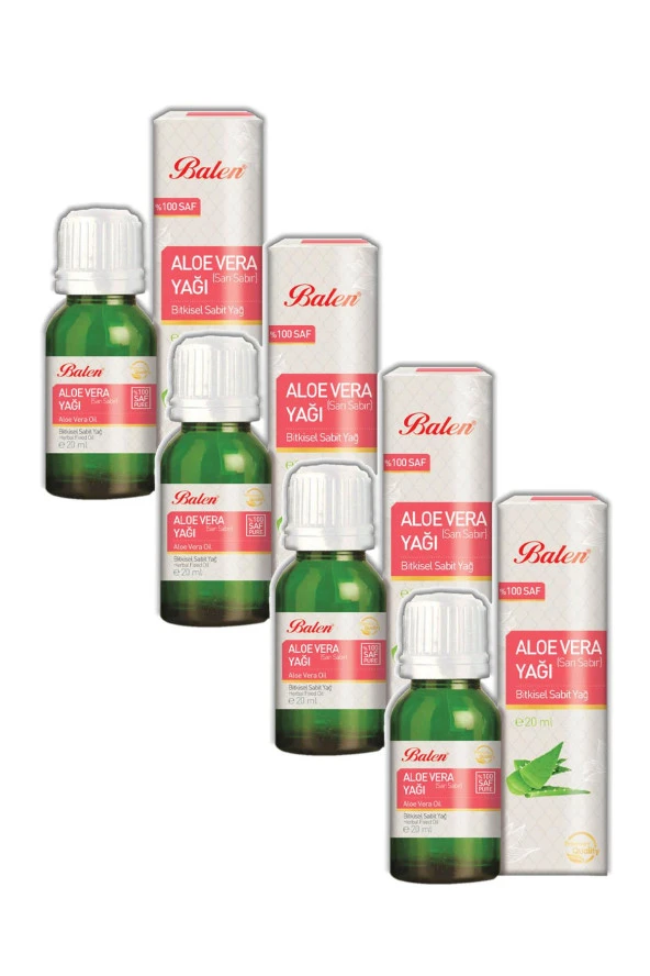 Balen Aloe Vera (Sarı Sabır) Yağı Maserasyon 20 ml 4 Adet ürün görseli 1