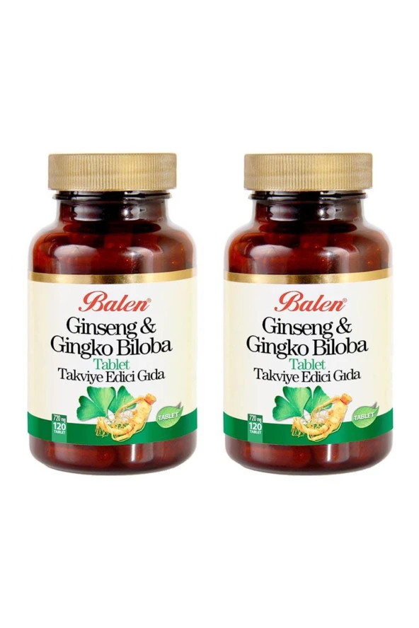 Balen Ginseng & Ginkgo Biloba 720 Mg 120 Tablet X 2 Adet ürün görseli 1