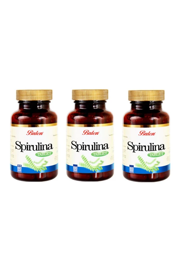 Balen Spirulina (Yosun) 740 mg 100 Tablet x 3 Adet ürün görseli 1