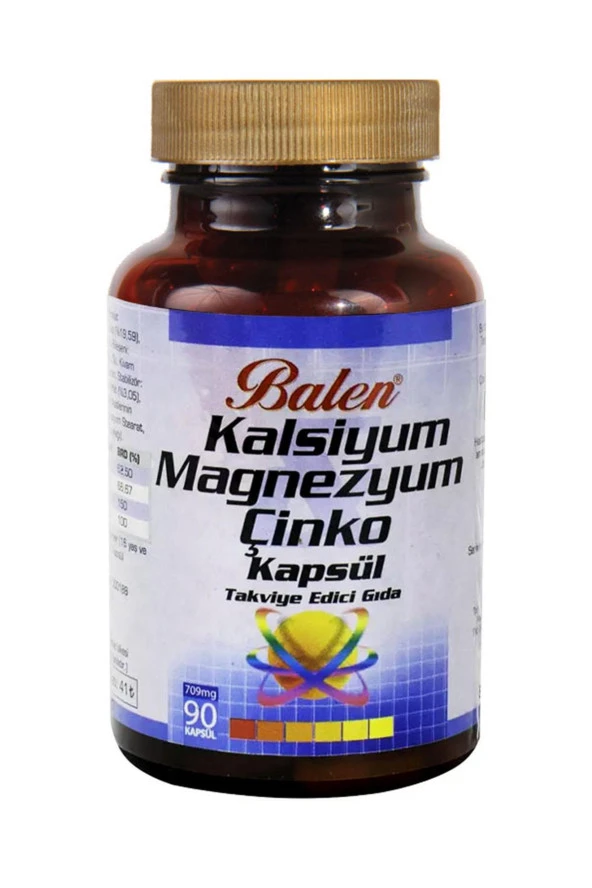 Balen Kalsiyum Magnezyum Çinko 709 Mg 90 Kapsül ürün görseli 1