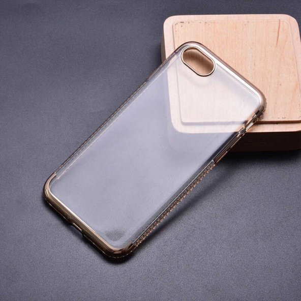 Apple iPhone 7 8 Kılıf Zore Tek Sıra Taşlı Silikon ürün görseli 1