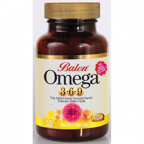 Omega 3-6-9 Yağ Asitleri İçeren Kapsul 1585 MG ürün görseli 1
