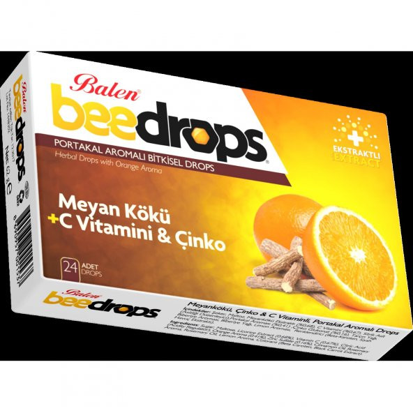 Meyankökü -Çinko-C Vitamini. Portakal Aromalı 24 ADET ürün görseli 1